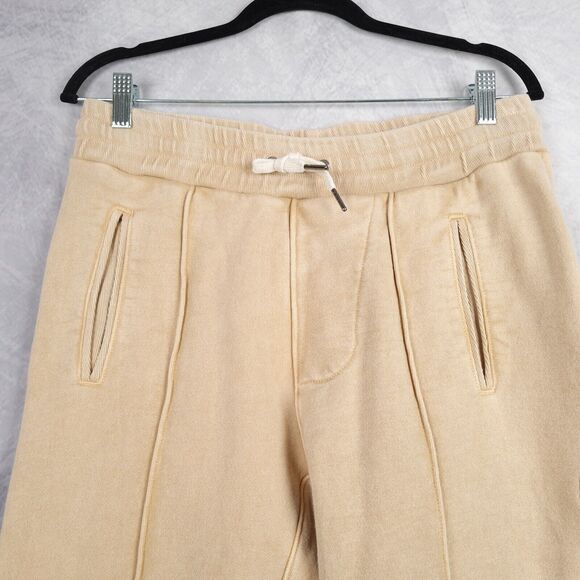 MADE GOLD Sweatpants Joggers Womens Medium Beige Heavy French Terry Bloggers Fav - Picture 3 of 16